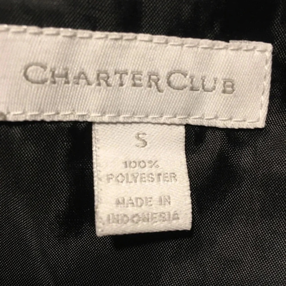 CHARTER CLUB Palm Print Vest size small - Picture 4 of 5